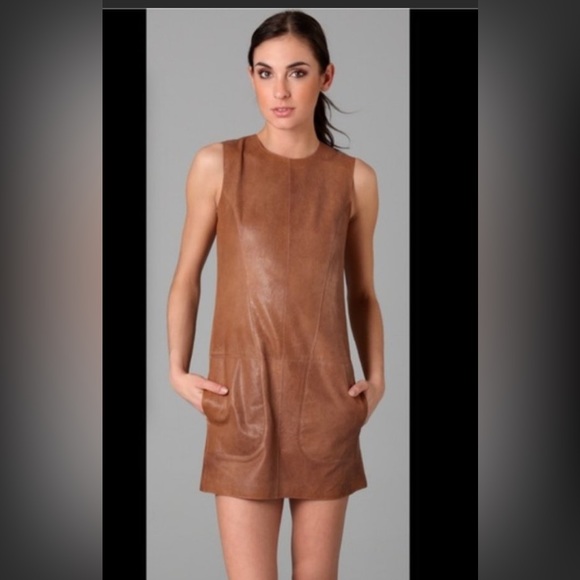 Vince Dresses & Skirts - Vince leather dress